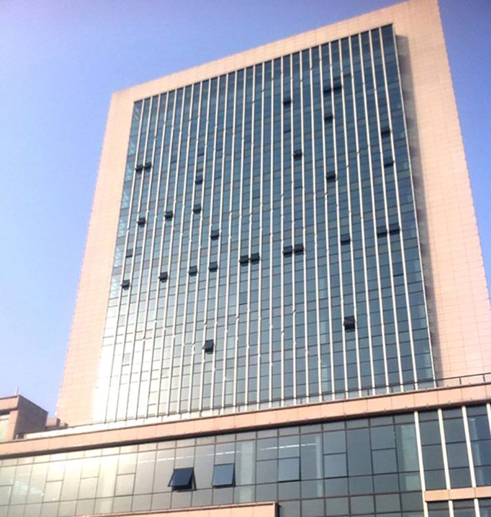 九江市食品藥品檢驗中心大樓玻璃幕墻工程